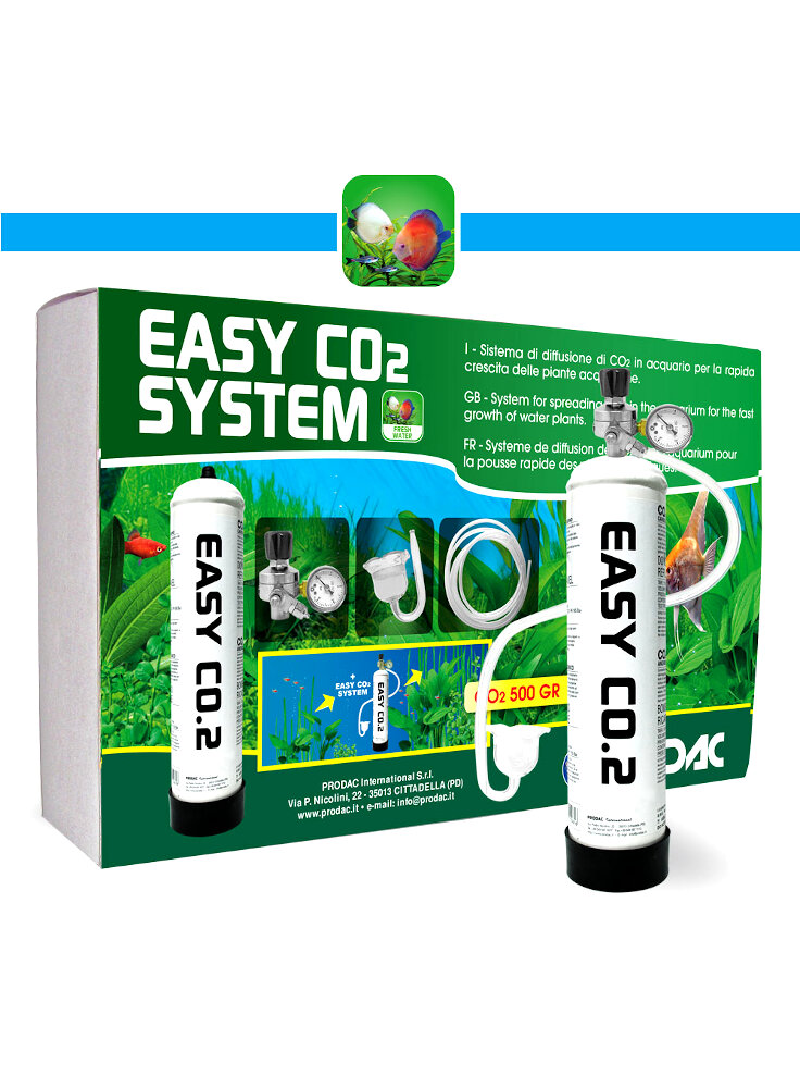 Prodac Easy Co2 System Impianto Co2 per acquario
