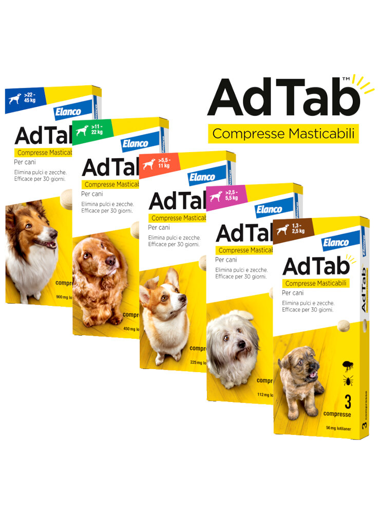 AdTab Antiparassitario orale per cani - compresse masticabili