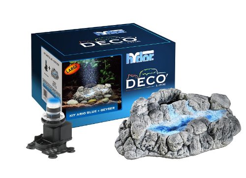 NEW Hydor Kit geyser large (cm 30x18x10h) + ARIO 4 blu