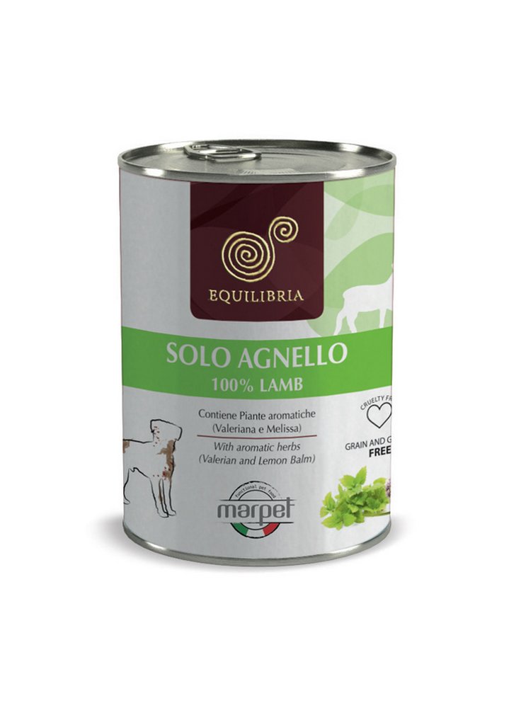 Cibo per cani EQUILIBRIA SOLO Monoproteico 410 gr