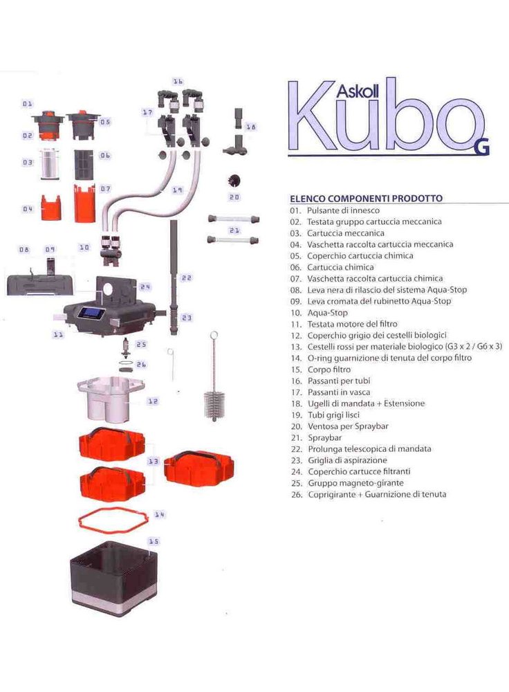 Tubo argento per kubo G3/G6