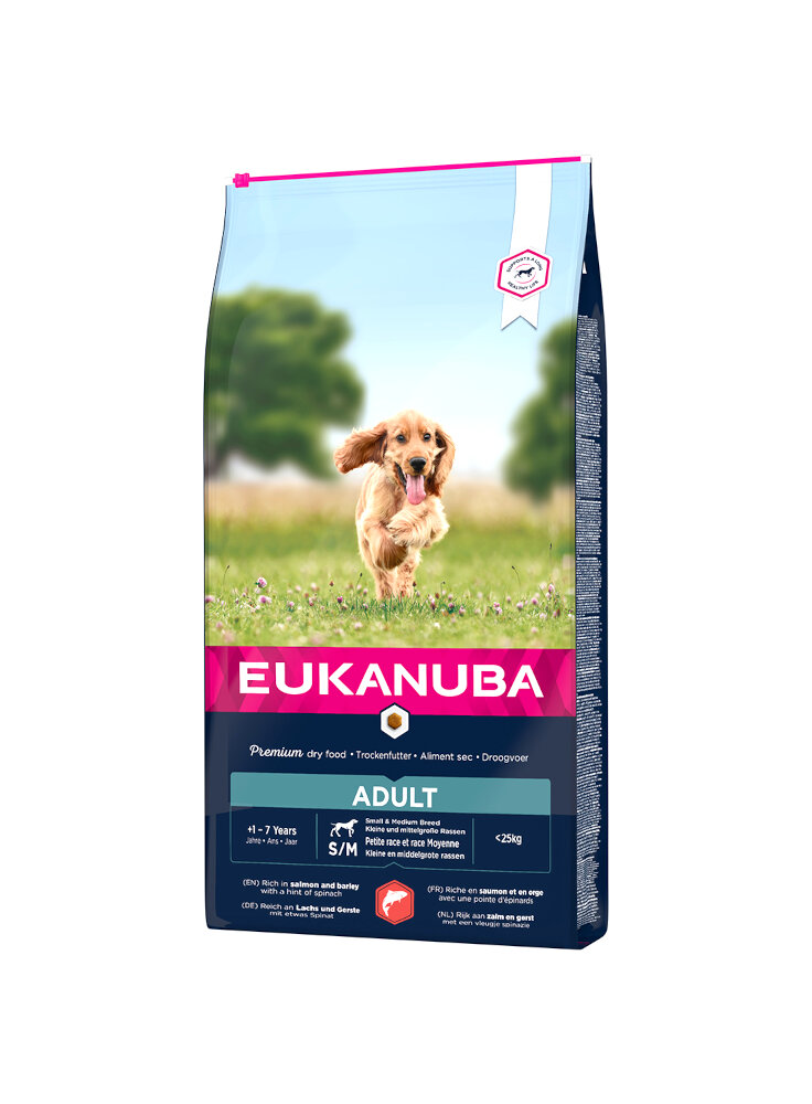 Eukanuba Dog Adult Small&Medium Salmone & Barley 12 kg