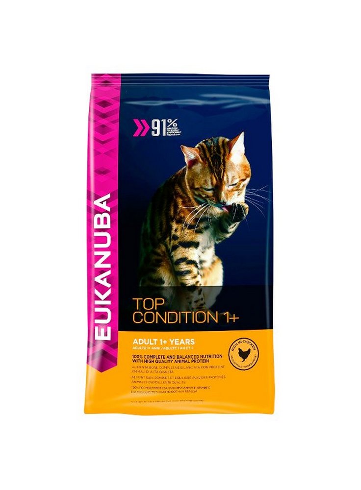 Eukanuba Cat Base Adult TOP CONDITION 1+ All Breeds Chicken kg 10