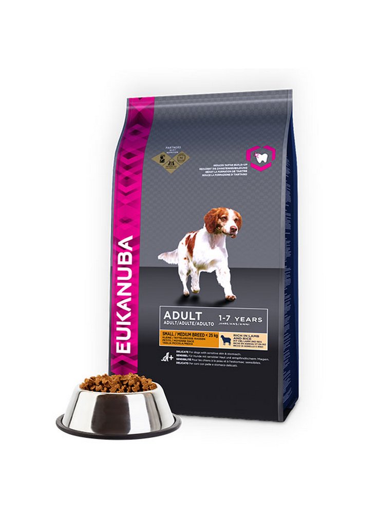 Eukanuba Dog Base Adult Small & Medium Breeds Lamb & Rice kg 12