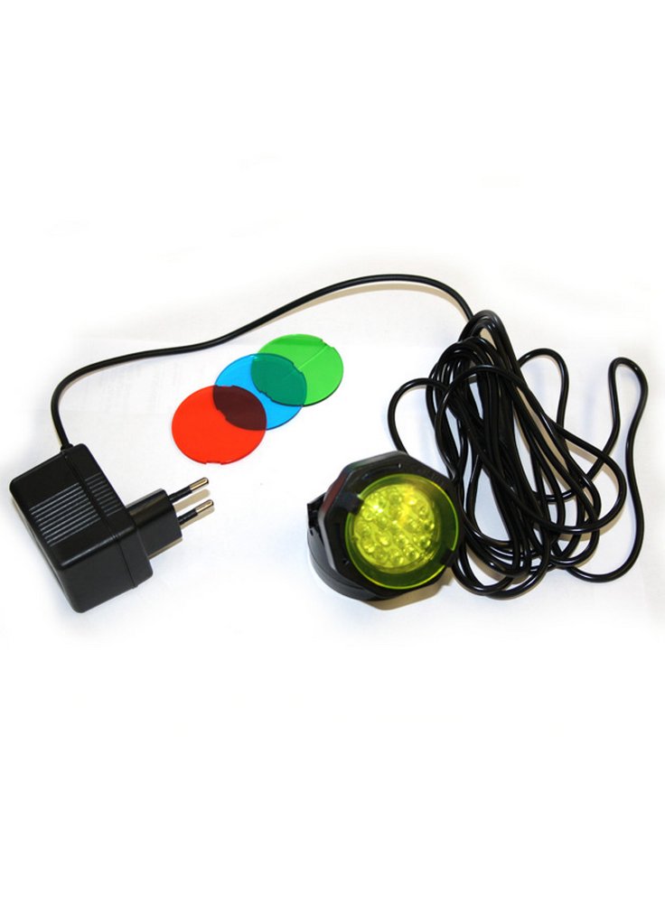 Faretto per laghetto hqa a led con lenti colorate resa 30w