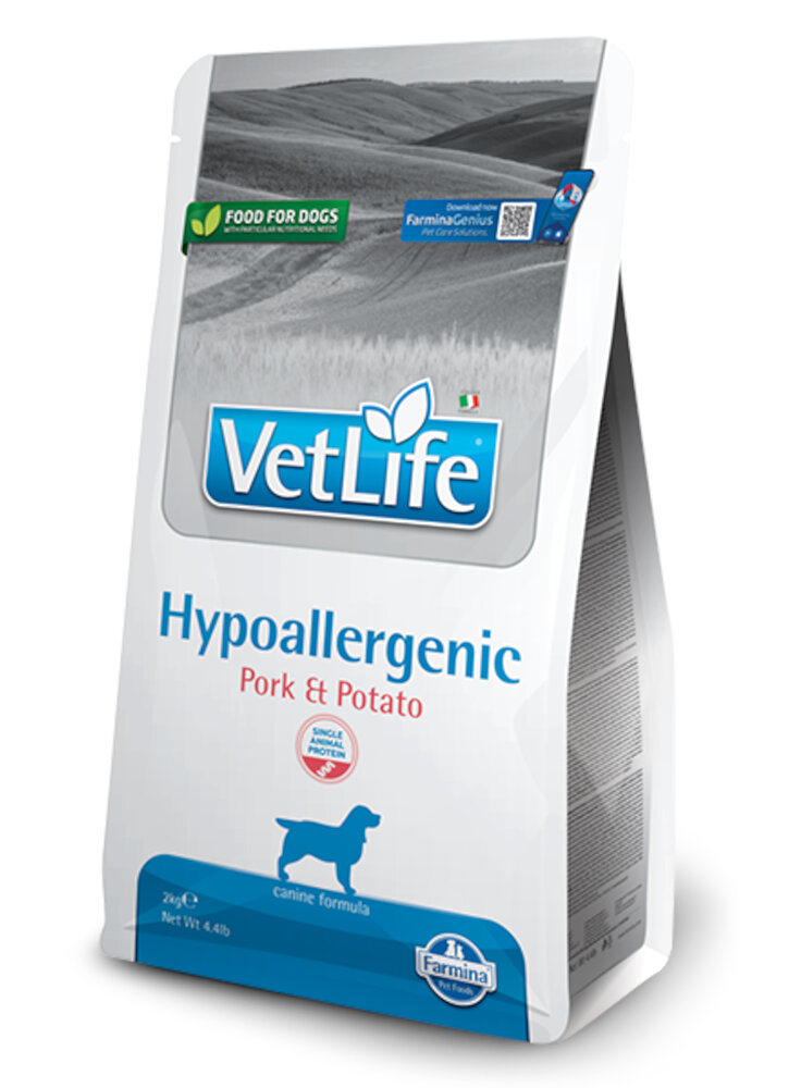 VET LIFE NATURAL HYPOALLERGENIC PORK & POTATO CANINE