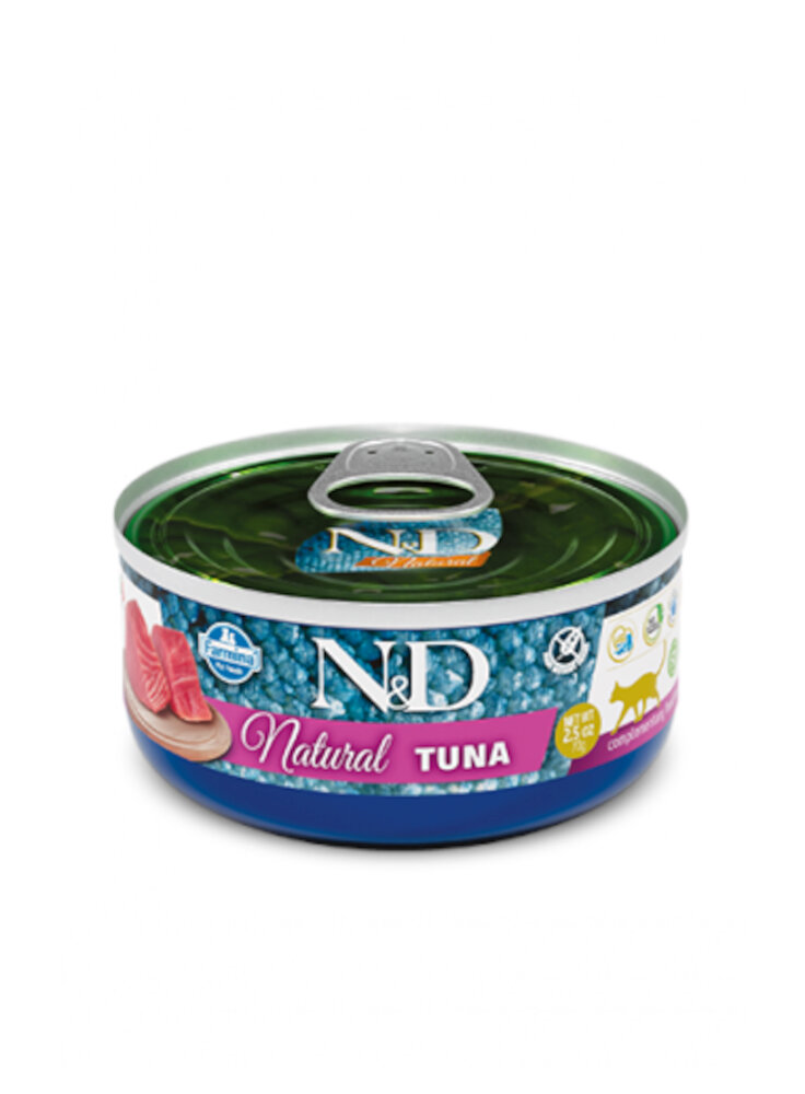 N&D CAT NATURAL TONNO  80 gr -complementary food