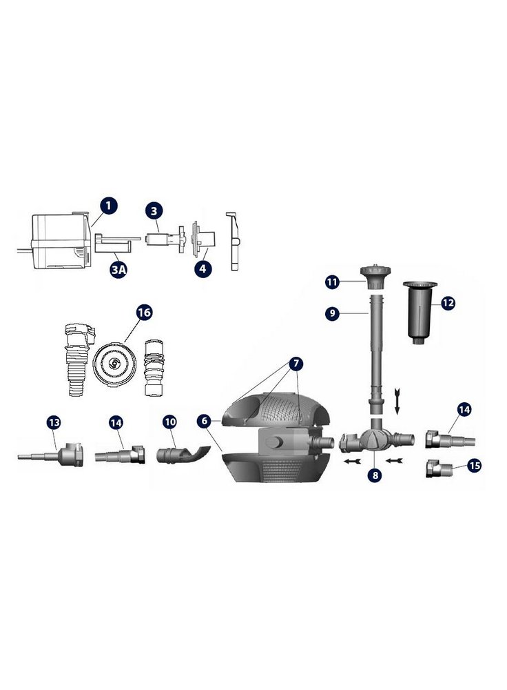 guscio pompa per FF 1500/FF 2200