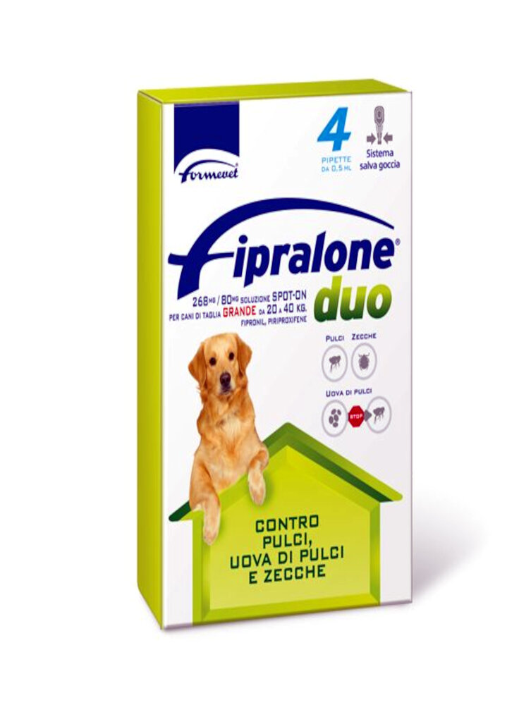 Fipralone Duo Repellente antipulci zecche per cani Formenti Formevet da  €17.27