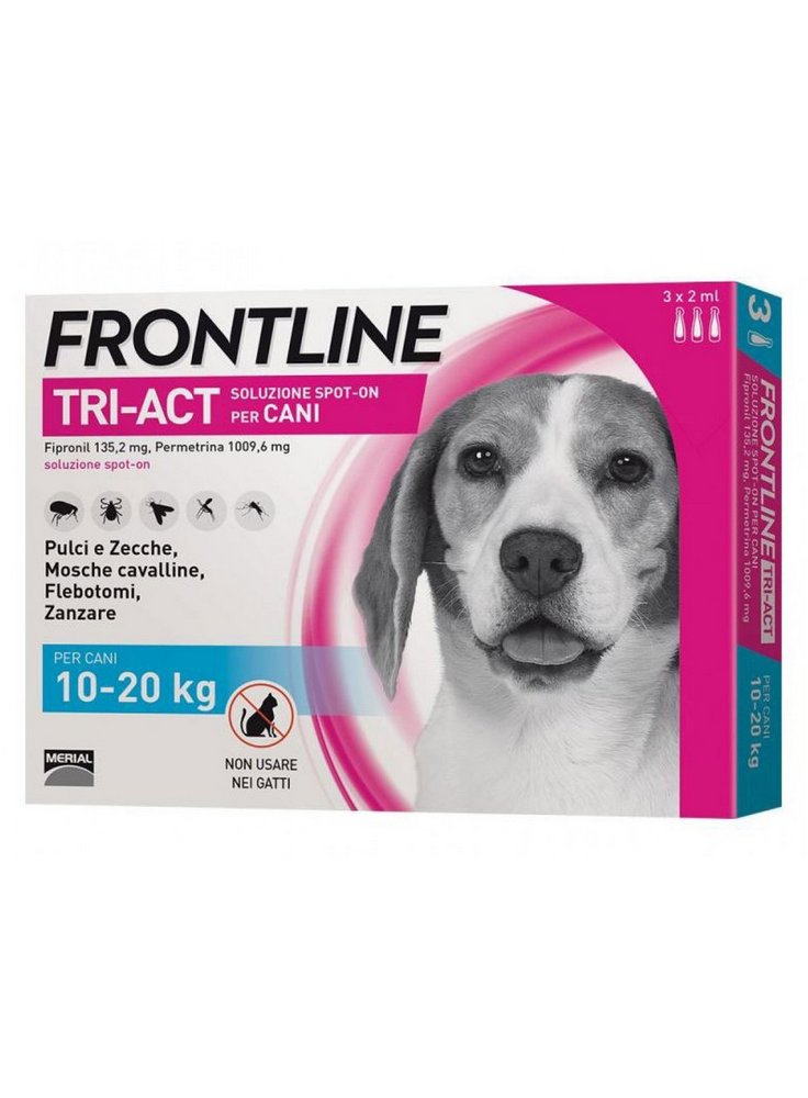 Frontline Tri-Act Antiparassitario per Cani 10-20 Kg