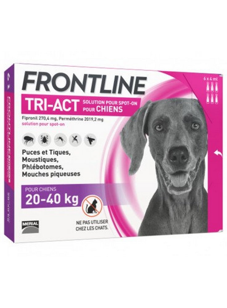Frontline Tri-Act Antiparassitario per Cani 20-40 Kg