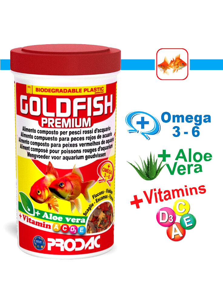 Prodac Goldfish Premium Mangime pesci rossi in Scaglie