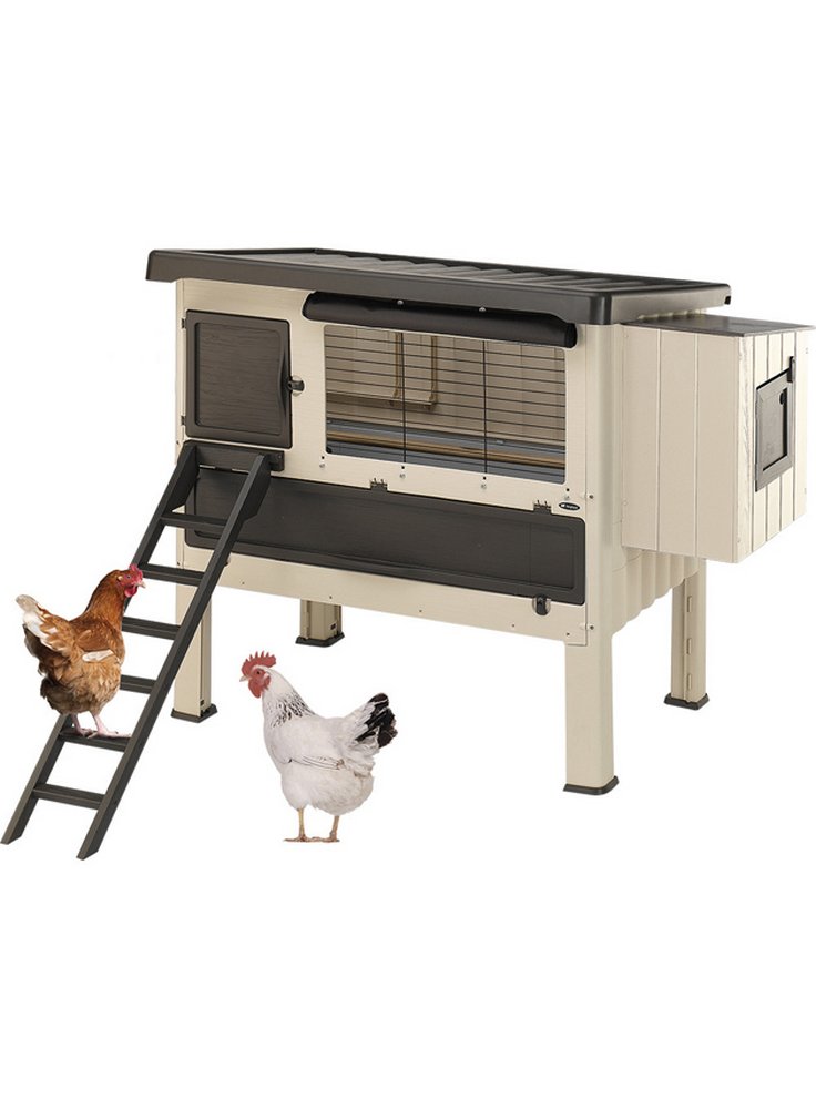 Gabbia casetta per galline Ferplast HAPPY FARM 120 pollaio in plastica  beige Ferplast €335.65