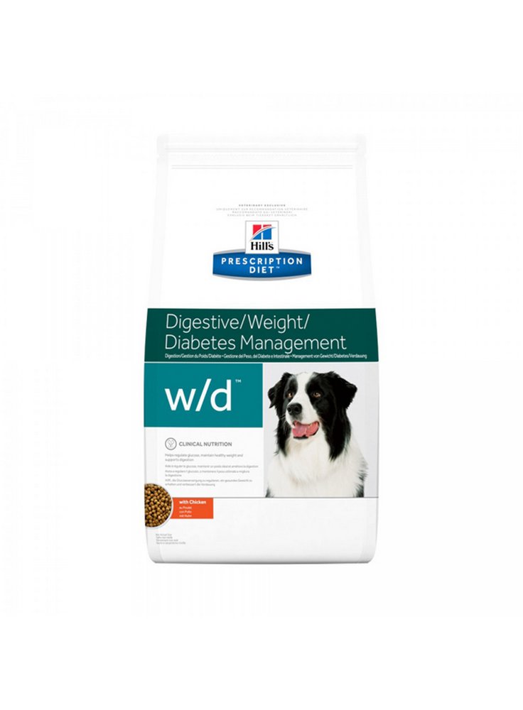 hill's canine W/D e W/D mini mangime per cani diabetici 1.5 4 6 12 Kg scatoletta 370gr