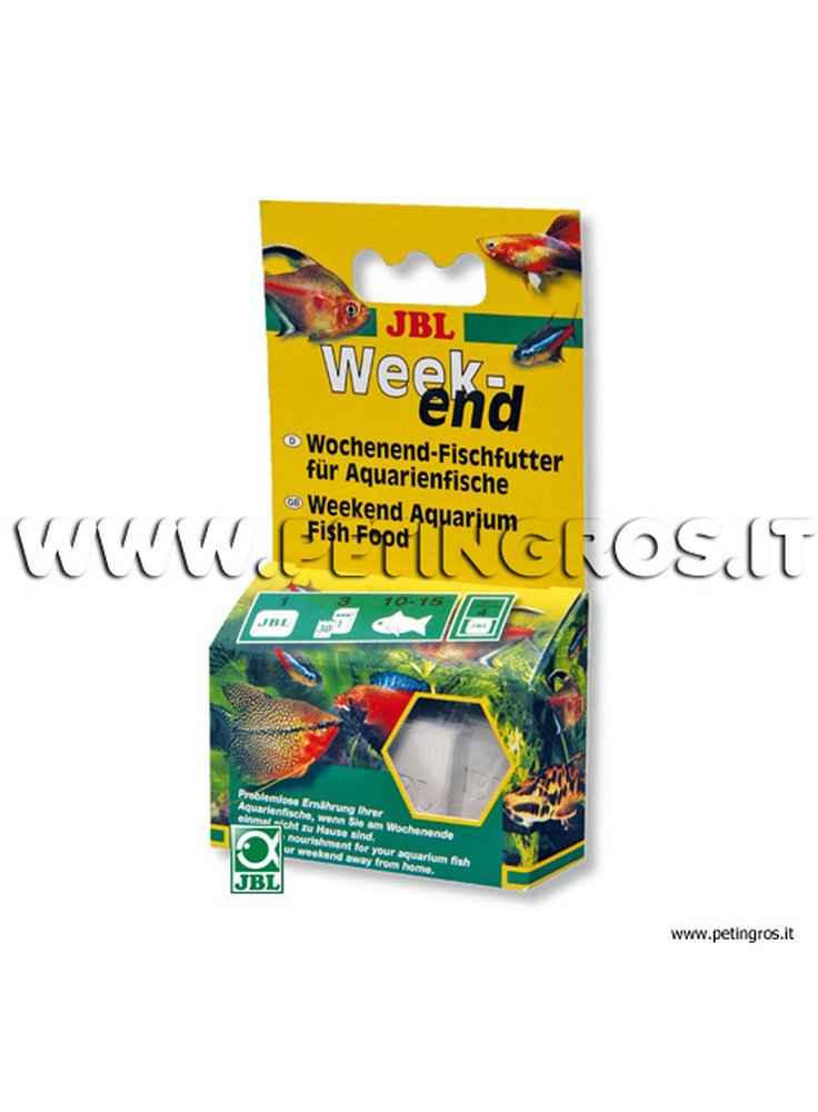JBL WEEKEND 4 cubetti di cibo a lento rilascio per alimentare acquario nel weekend