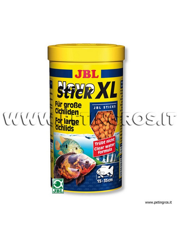 JBL Novo STICK XL mangime in pellets grandi per Ciclidi 1 litro