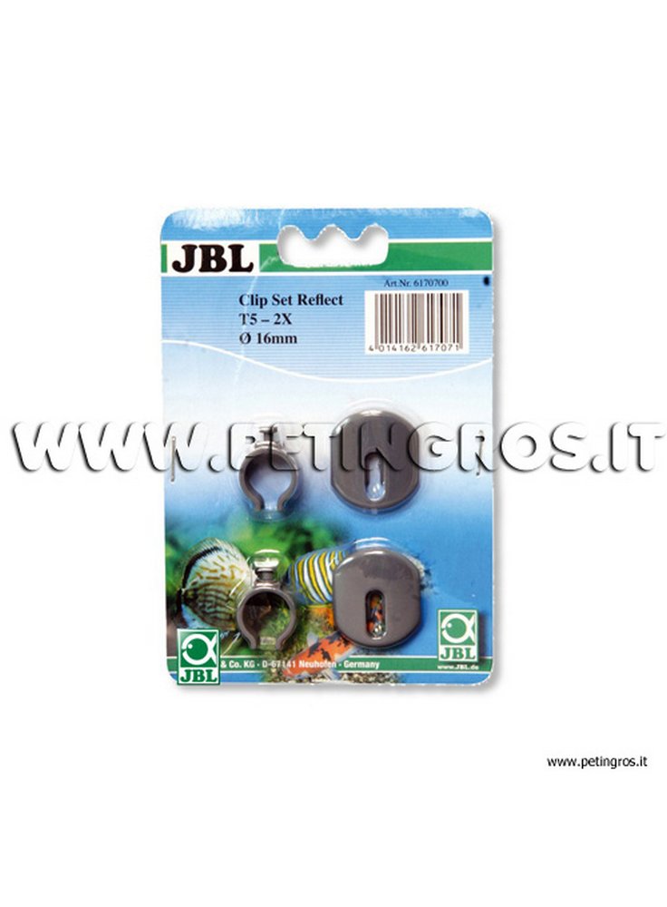 JBL Clips per riflettori con lampade T8 in plastica 2 pezzi