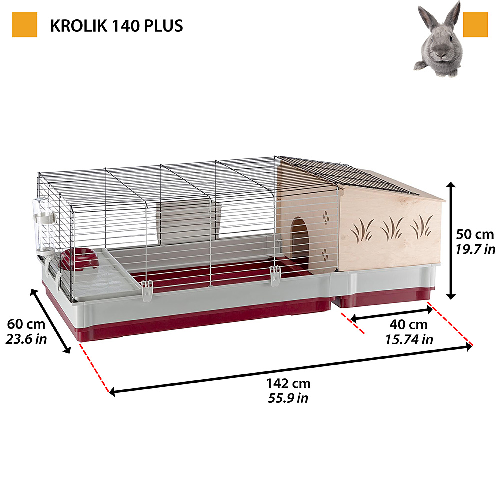 KROLIK 140 PLUS GABBIA