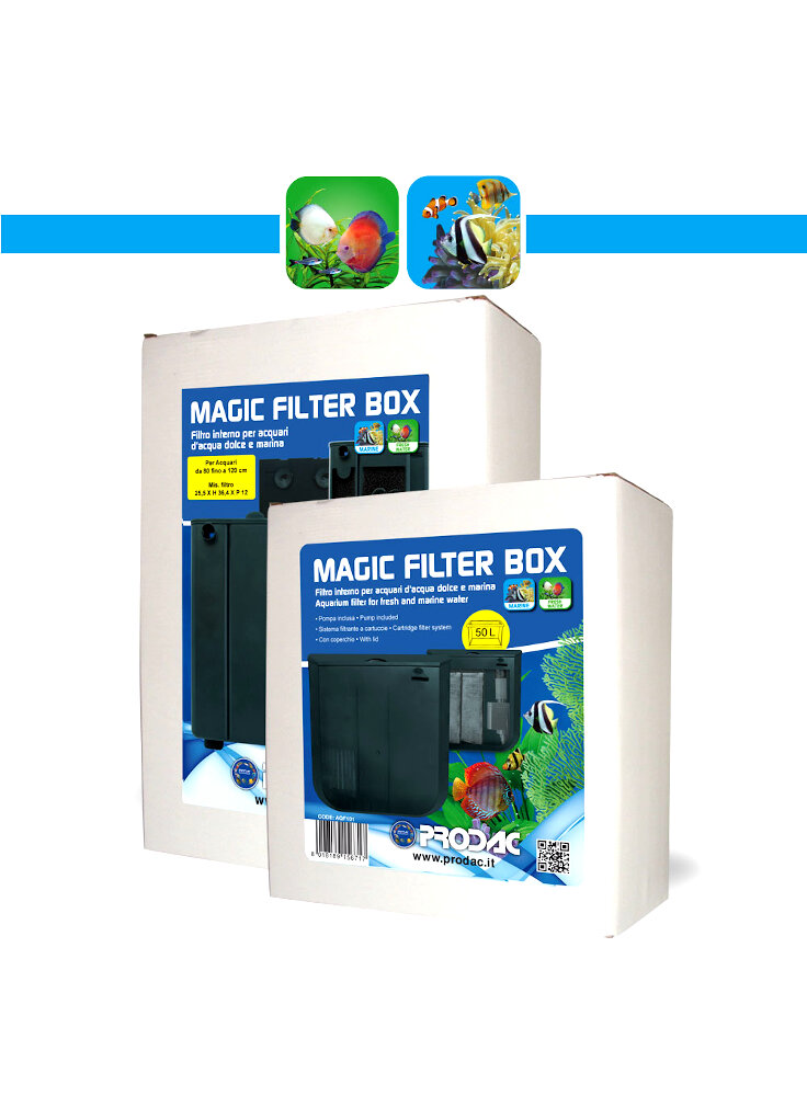 Prodac Magic Box Filtri biologici interni per acquari d'acqua dolce marina
