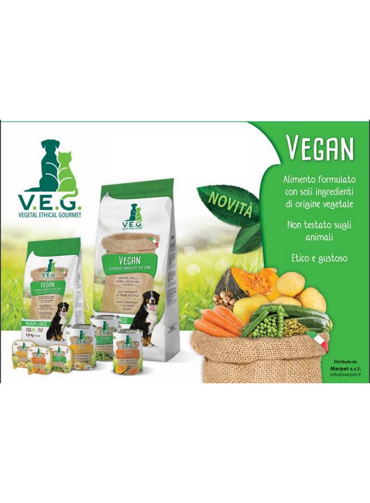 Vegan V.E.G. umido cane alimento complementare per cani