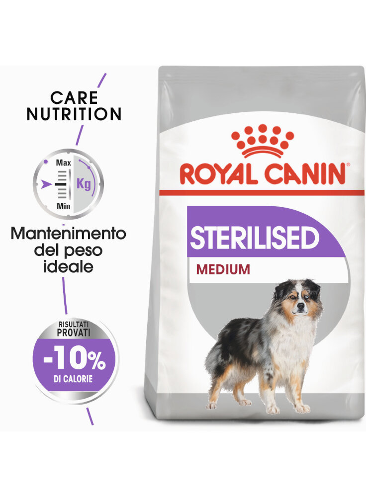 Medium sterilised cane Royal canin 3 kg