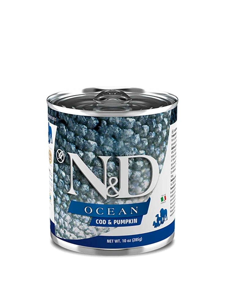 N&D DOG OCEAN MERLUZZO E ZUCCA