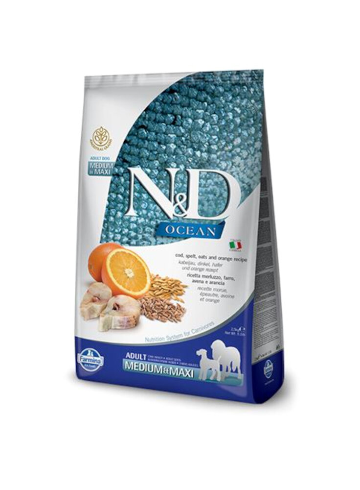 n-d-fblu-ocean-canine-merluzzo-farro-avena-arancia-adult-medium-maxi-2-5kg