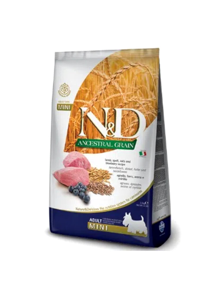 n-d-fo-ancestral-canine-grano-agnello-mirtillo-adult-mini-800g