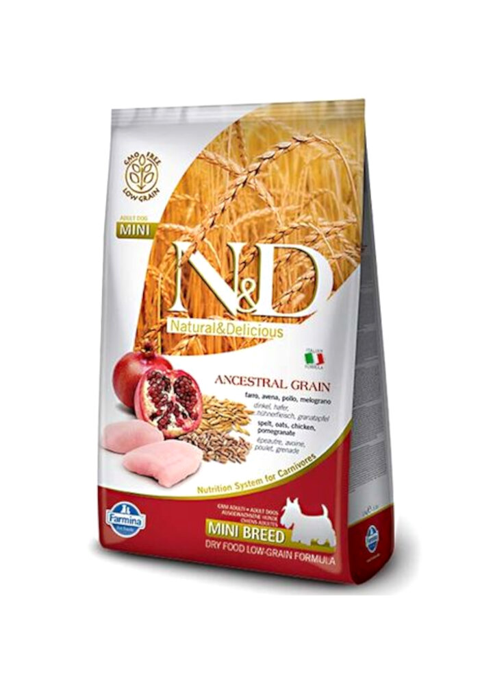 N&D FO ANCESTRAL canine - GRANO & POLLO & MELOGRANO ADULT MINI