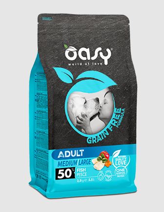 Oasy adult grain fee crocchette per cane