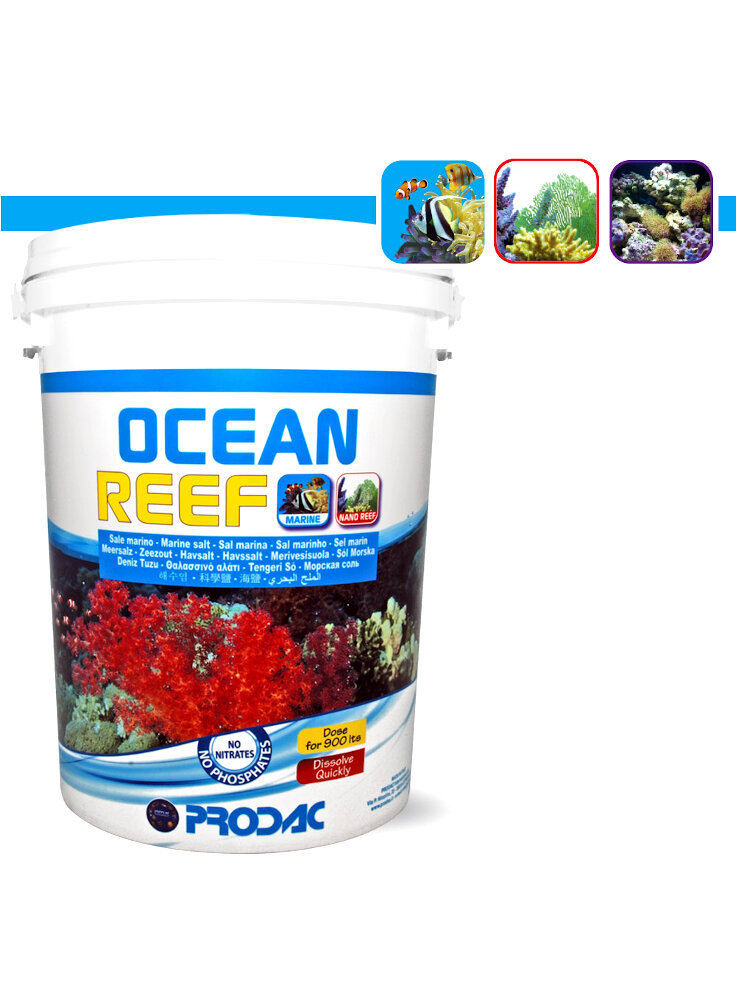Prodac Ocean Fish Reef Sale marino per acquario 200 lt in buste