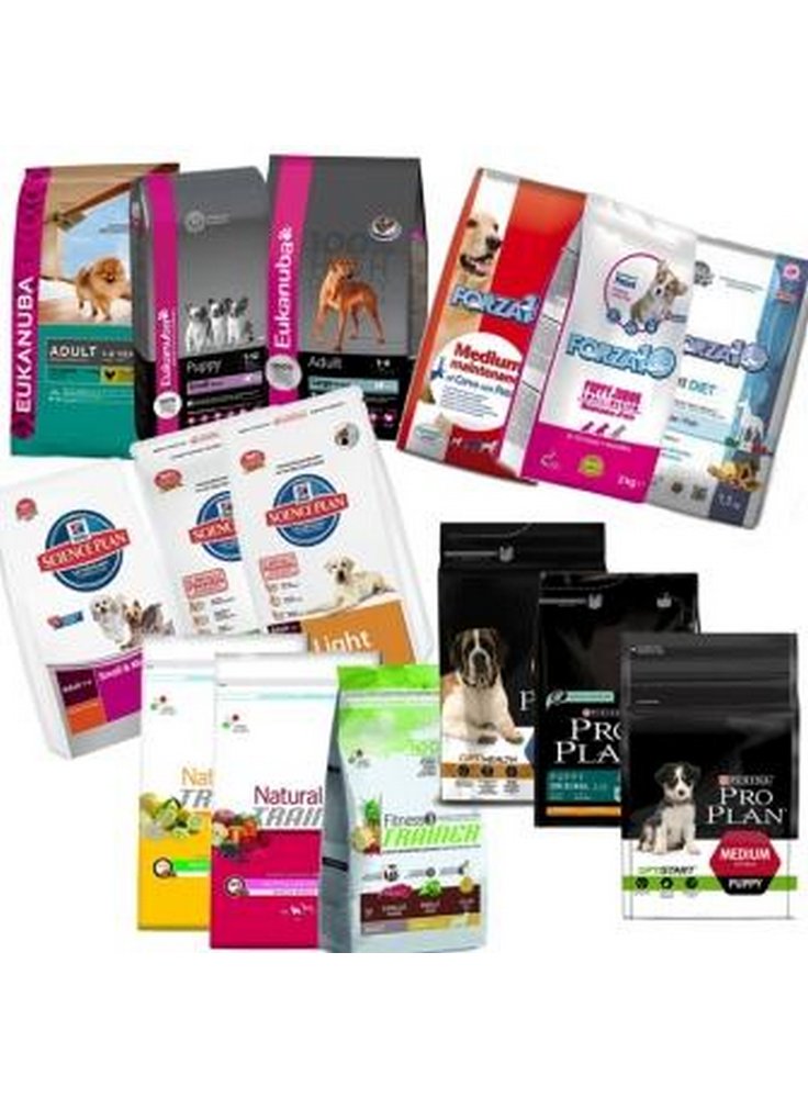 Mangime per cani diverse marche 1 Kg - omaggio con 50 euro di spesa