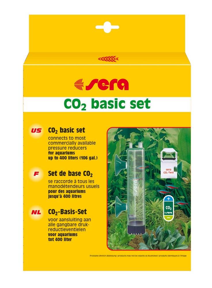 Set co2 sera atomizzatore per acquari fino 500 litri + kit spazzolini pulizia + test co2