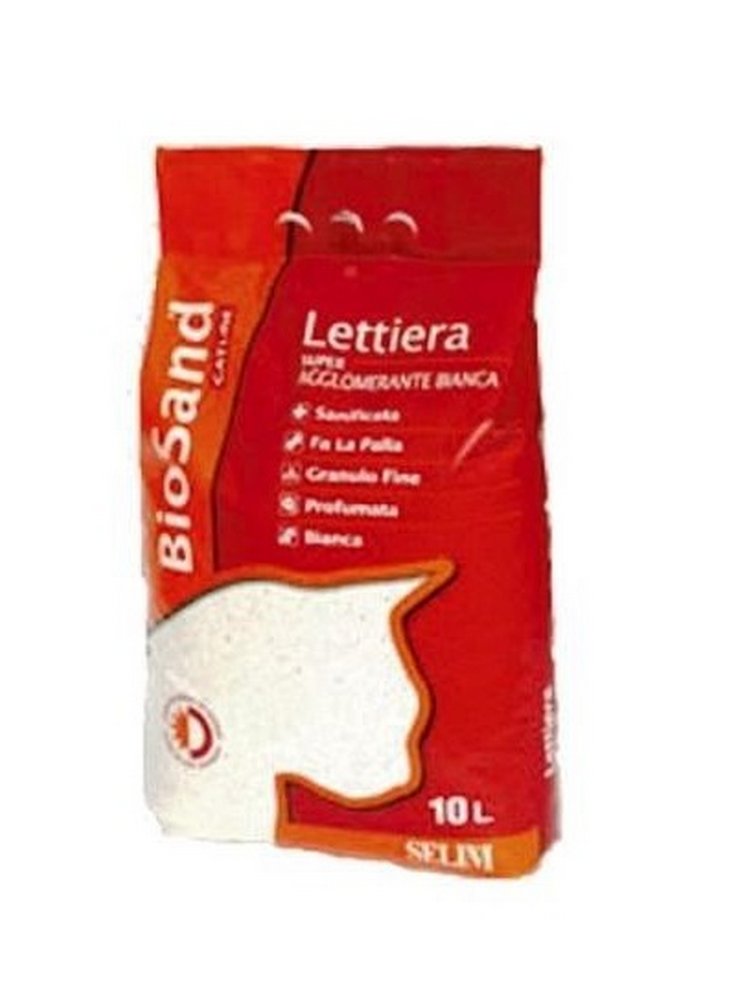 Bio sand lettiera super agglomerante bianca 10 L