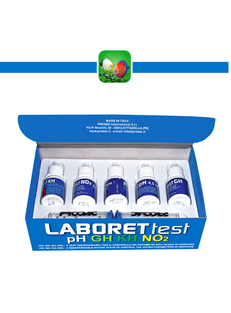 Prodac Prodactest Labronet test multipli  NITRITI NO2, GH, KH, pH per acquario