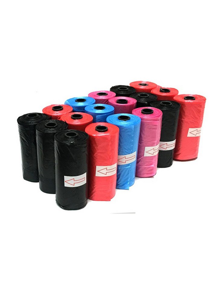 Sacchetti di ricambio biodegradabili per cani Colori assortiti 3pz