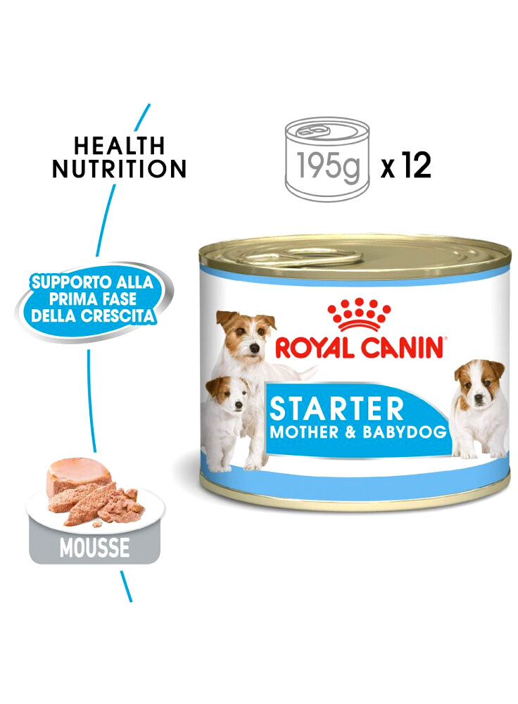 Starter mousse cane Royal canin 195 gr