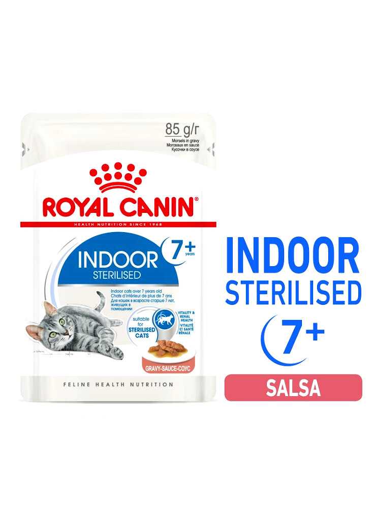 Royal canin buste indoor 7+ salsa 12x85 Gr