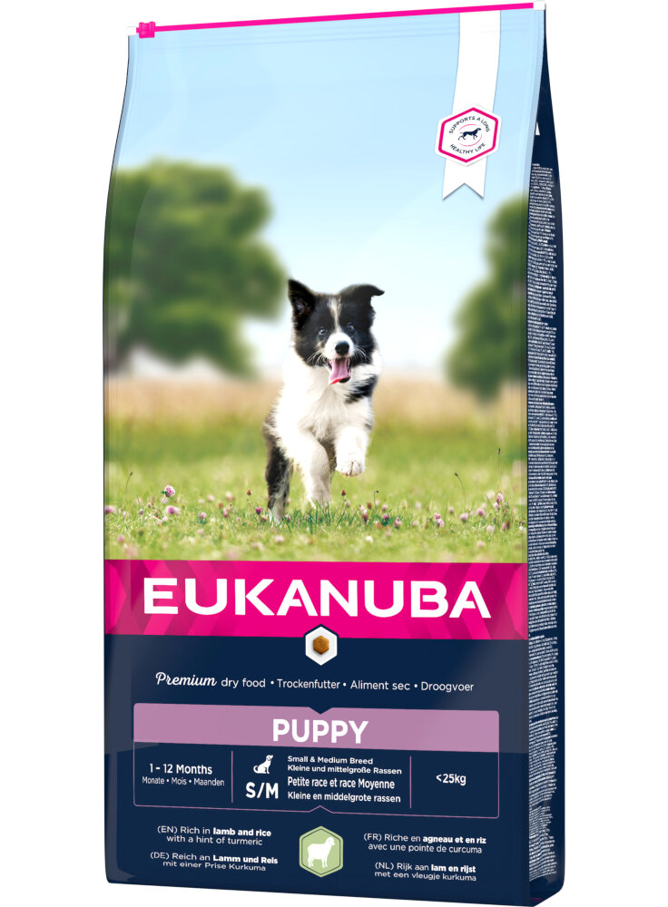 Eukanuba Dog Puppy Small/Medium Agnello & Riso kg 12