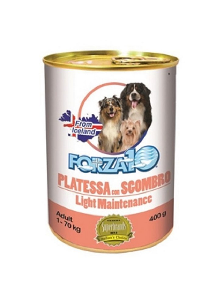 Forza 10 cane adult Maintenance Light 400 gr platessa sgombro