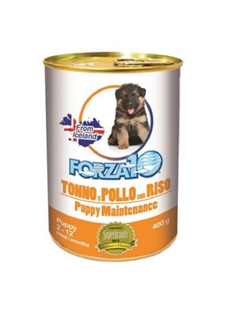 Forza 10 cane puppy Maintenance tonno, pollo e riso 400 Gr