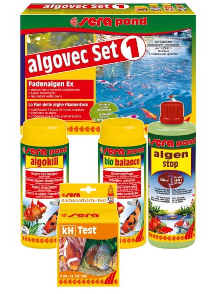 sera pond algovec Set 1 - la fine delle alghe filamentose