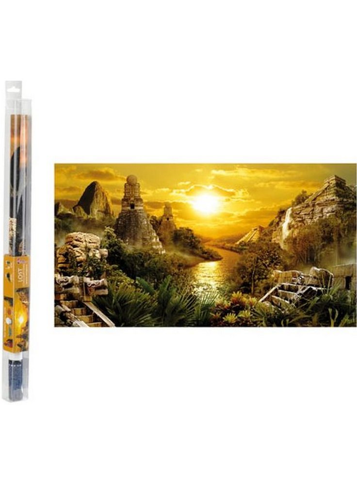 Hydor H2Show sfondo + gel acquario antiche civiltà cm 80x40
