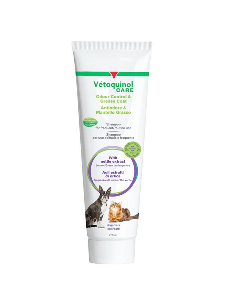 Vètoquinol Care shampoo per uso frequente antiodore e mantello grasso 275ml - senza tappo