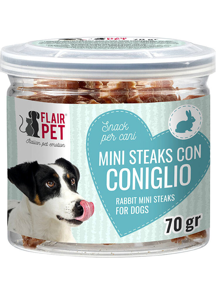 Flair pet mini steaks snack per cani di taglia piccola
