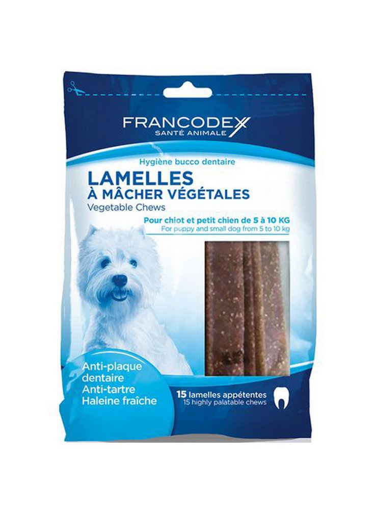 Zolux snack vegetale per l'igiene del cane di taglia piccola Francodex