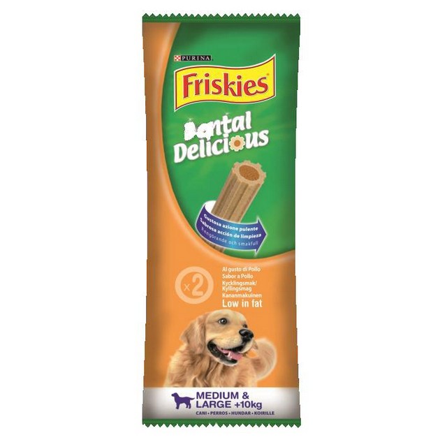 Friskies Dental Delicious denti puliti - cani medio grandi 57gr x2