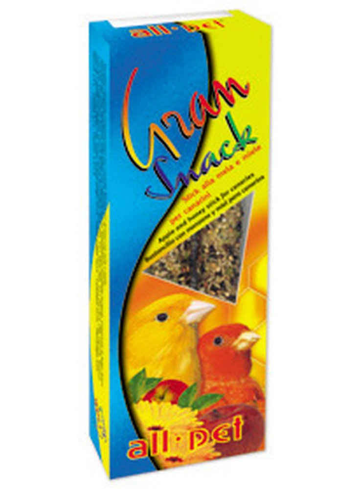 Gran Snack stick alla mela e miele per canarini gr 60