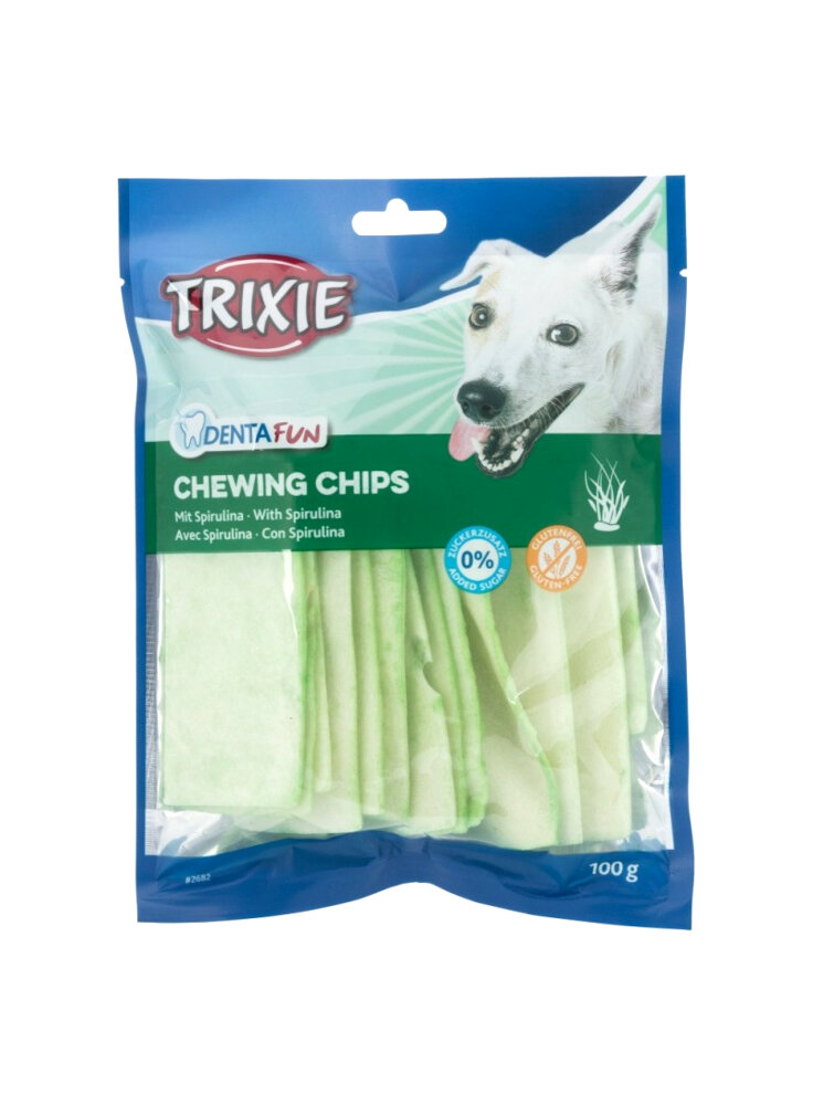 Striscie per la pulizia dei denti alla spirulina Trixie 100gr