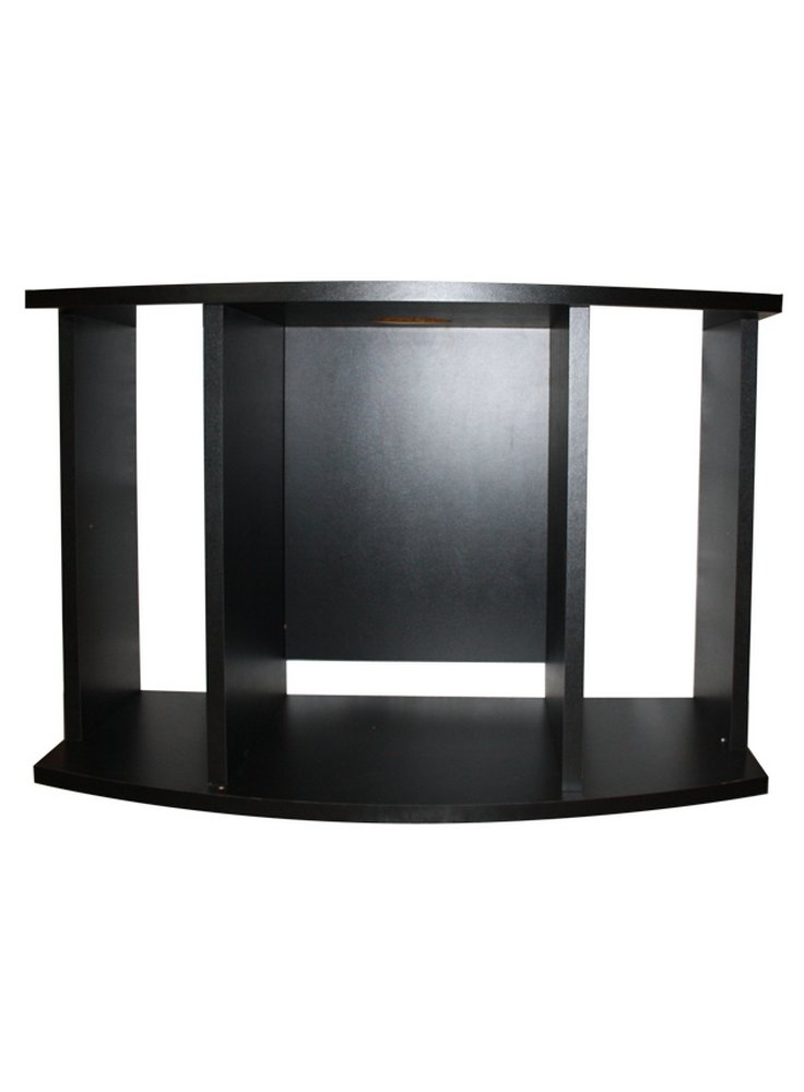Supporto Vitrea 100x50x98h cm curvo nero